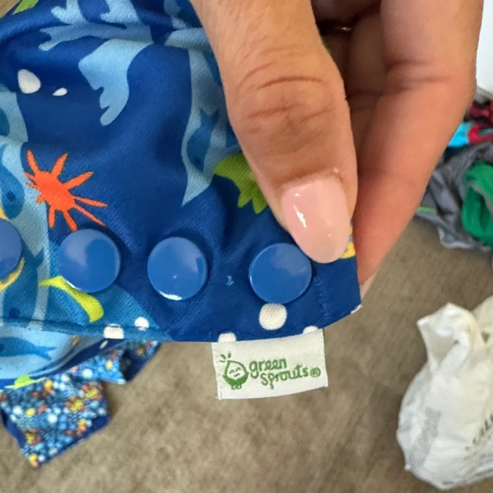 Blue and Green Swim Diaper